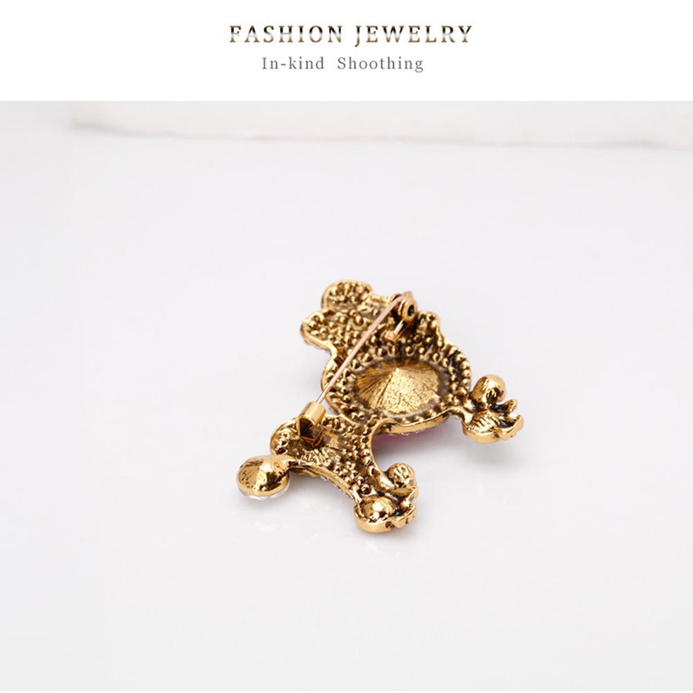Women Lady Fashion Cartoon Lovely Colorful Dog Puppy Brooch Clothing Accessories