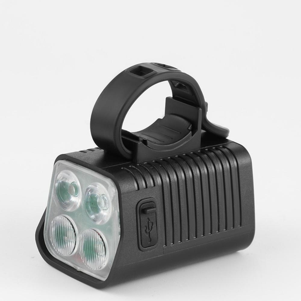 Front Lamp Usb Rechargeable Mtb Flashlight Horn Light Multiple Modes Usb Rechargeable Headlight For Night Riding Mountain Bike