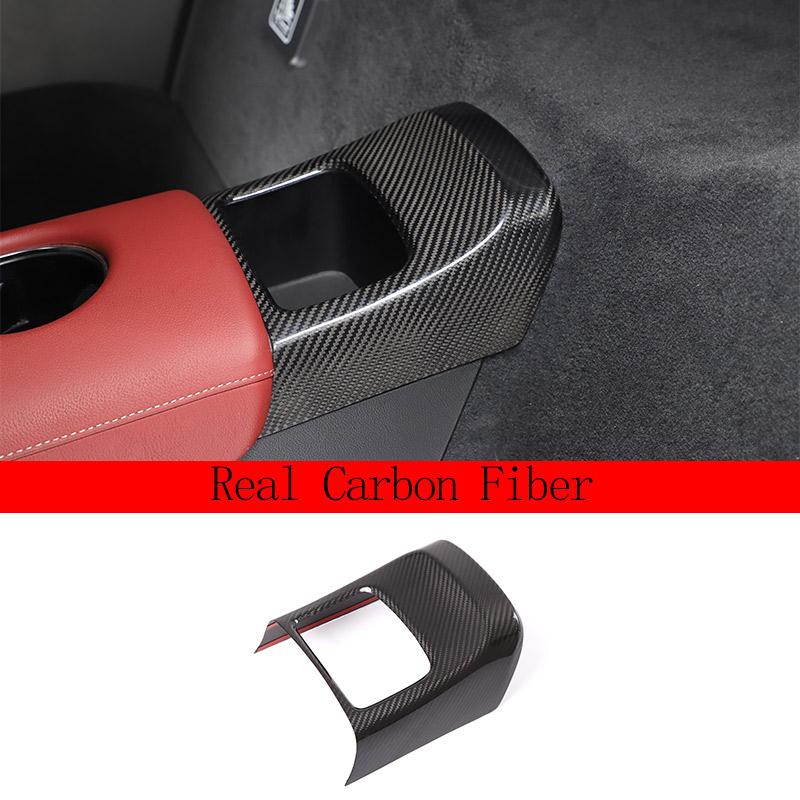 Carbon Fiber For Toyota GR Supra MK5 A90 2019-2025 Car Styling Rear Storage Compartment Cover Trim Sticker Car Accessories