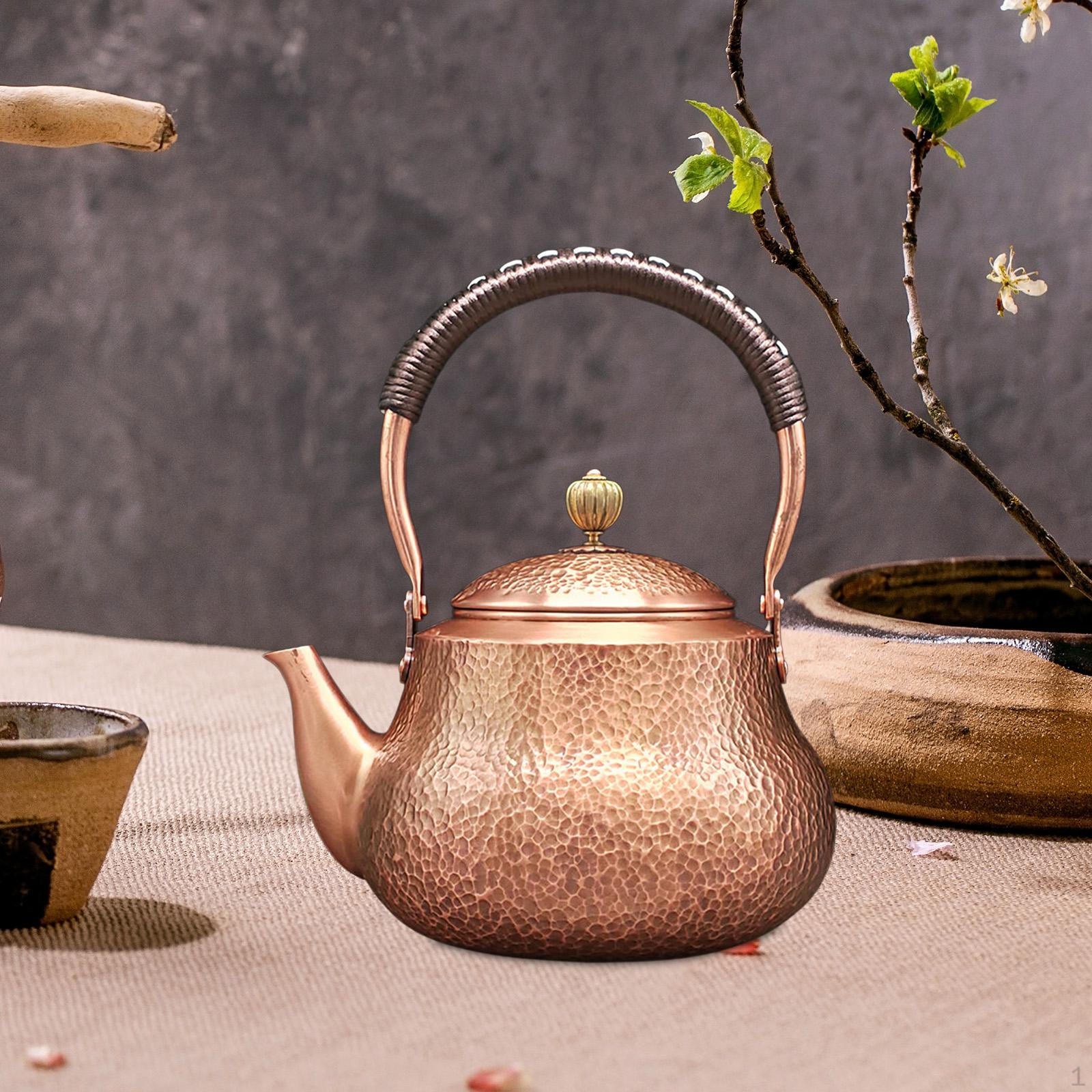 

Мідний чайник для нагрівання води Традиційний китайський чайник Чайний будиночок style B