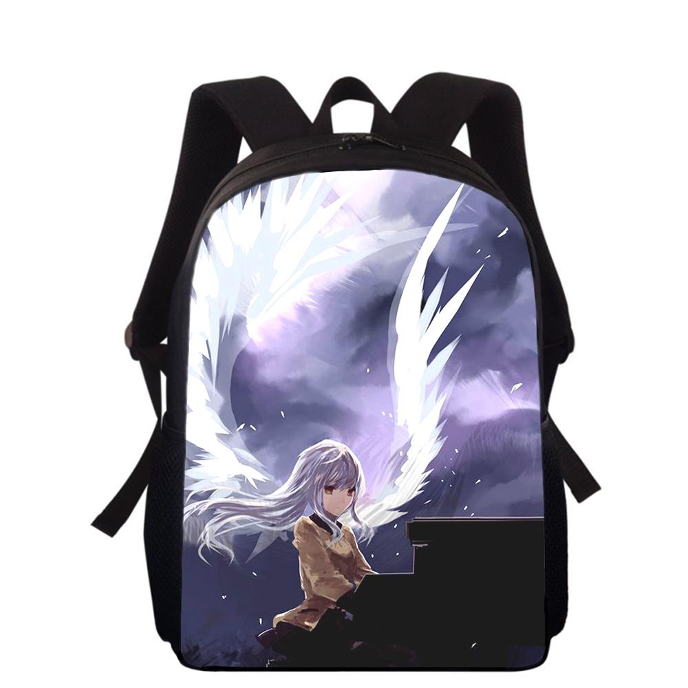 Angel Beats Tachibana Kanade 16" 3D Print Kids Backpack Primary School Bags for Boys Girls Back Pack Students School Book Bags