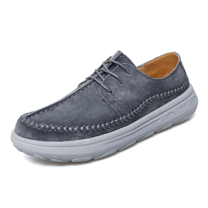 Fashion Outdoor Men's Shoes Super Lightweight Suede Leather Casual Shoes Men Comfortable Loafers Sneakers White Flats Oxfords Boat Shoes