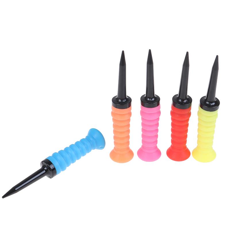 1 buc. Tee de golf elastic din cauciuc moale, elastic, cui pentru minge, rezistență limită, tee pentru minge