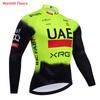 Winter Team UAE Bike Jacket Cycling Jersey Pants Set Men Women Warmth Fleece Ropa Ciclismo Team Pro Bicycle Clothing