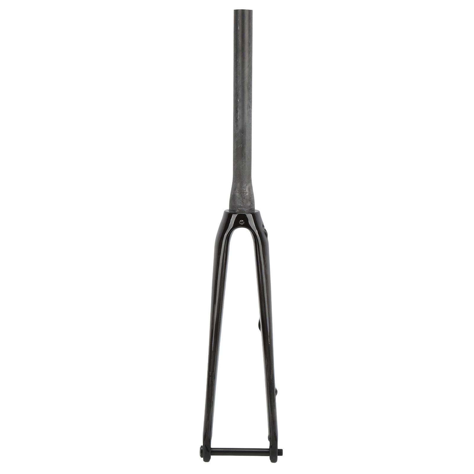 Full Carbon Fiber Bike Front Fork Road Bicycle Tapered Tube Disc Brake Hard Fork with Barrel Shaft