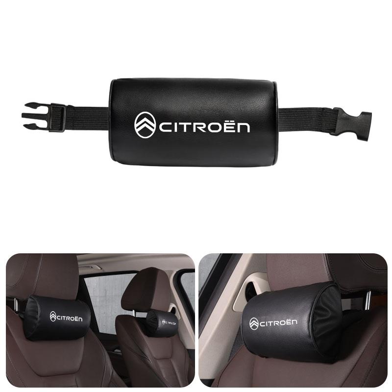 

1Pcs Car Seat Headrest Auto Logo Neck Pillow For Citroen 2CV VTS DS5 RD3 Cross Jumpy C8 C-Elysee C15 C4L Spacetourer CelyseeC6