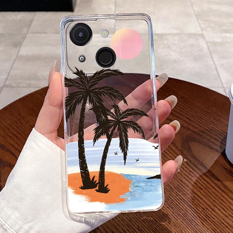 Casing For ITEL A50C Phone Cases Aesthetic Cute Cat Astronaut Transparent Soft TPU Silicone Back Cover ITEL A50C ITELA50C Case itel A50C