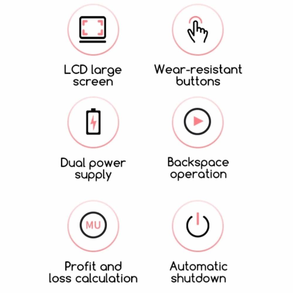 Dual Power Supply Electronic Calculator Accounting Tools Solar Calculator Student Stationery