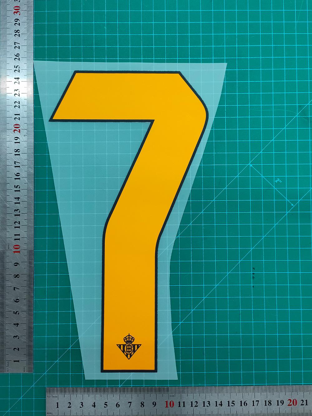 

Real Betis 2025-26 Special Edition Adult Jersey Heat Transfer Number Set.