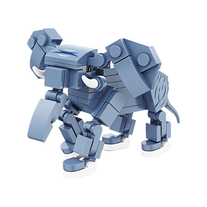 Kai Zhi Animal World Building Blocks: Elephant & Squirrel Model Educational Toy for Kids