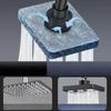 High Pressure Rainshower Head Magic Water Flow Rainfall Shower Head Mini Top Spray Water- Saving Shower Bathroom Accessories