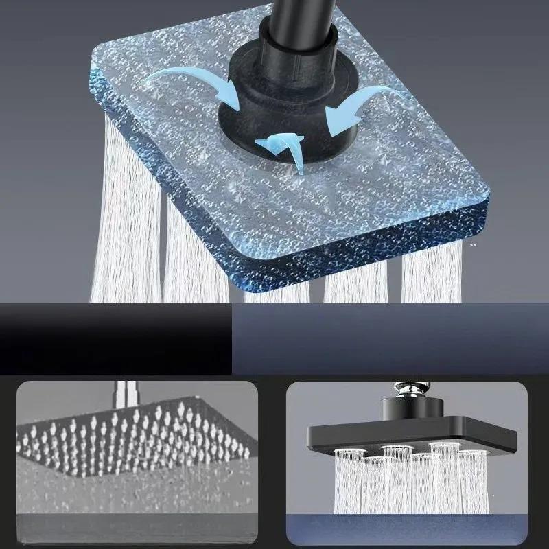 High Pressure Rainshower Head Magic Water Flow Rainfall Shower Head Mini Top Spray Water- Saving Shower Bathroom Accessories