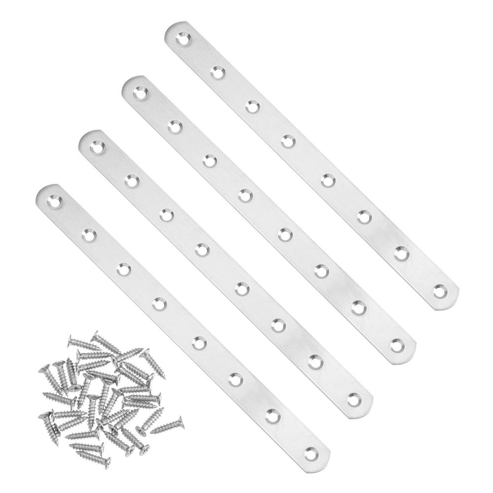 

Duty 8 Hole Repair Fixing Bracket 10 Inch Flat Bars Straight Brace Brackets Flat Mending Plate 1pc