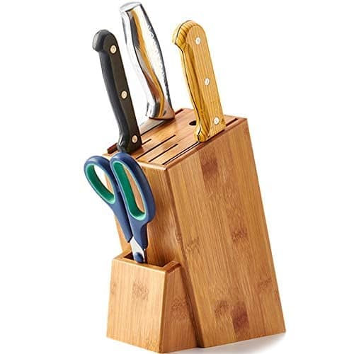 Knife Stand, Knife Rack, Kitchen Utensil Storage for Deba Knives, Made of Natural Wood with Ventilation and Cleaning Holes, Heavy-duty Design, Hygieni
