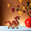 AEE4-Dragon Statue Chinese Dragon Statue 2026 New Year Of The Dragon Gift Animals Figure Chinese Lucky Zodiac Sculpture