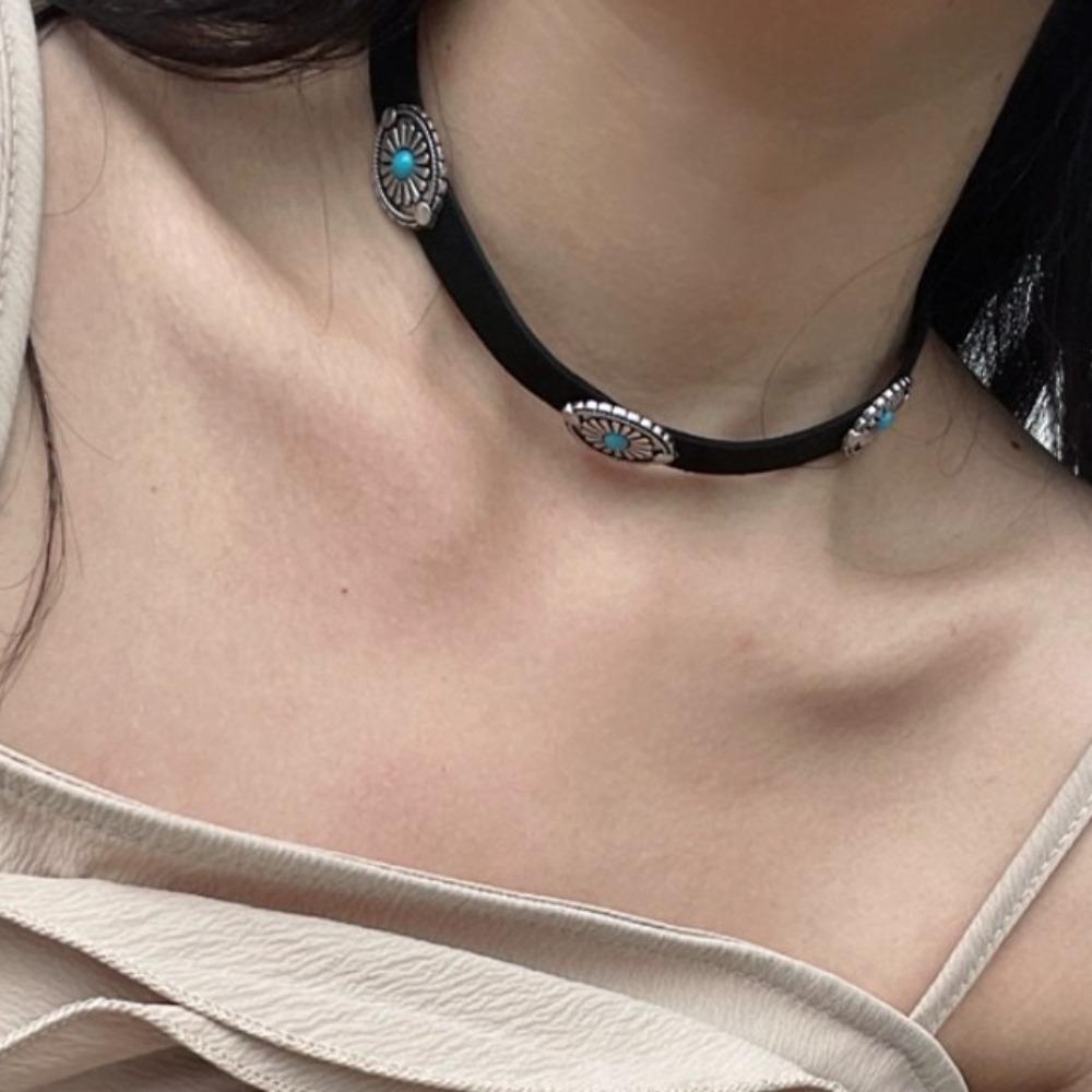 2PCS Colorful Boho Necklace Ethnic Style Statement Jewelry Clothes Accessories Women Collares  Girls