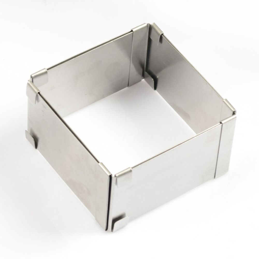 DIY Verstellbare Kuchenform Rostfreier Mousse-Kuchenring Edelstahl Backform Heimbackerei