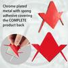 Creatrill 2 Pack 2.75" Chrome Plated Freemason Car Emblem Mason Square Compass Car Truck Motorcycle Decal Gift Accessory