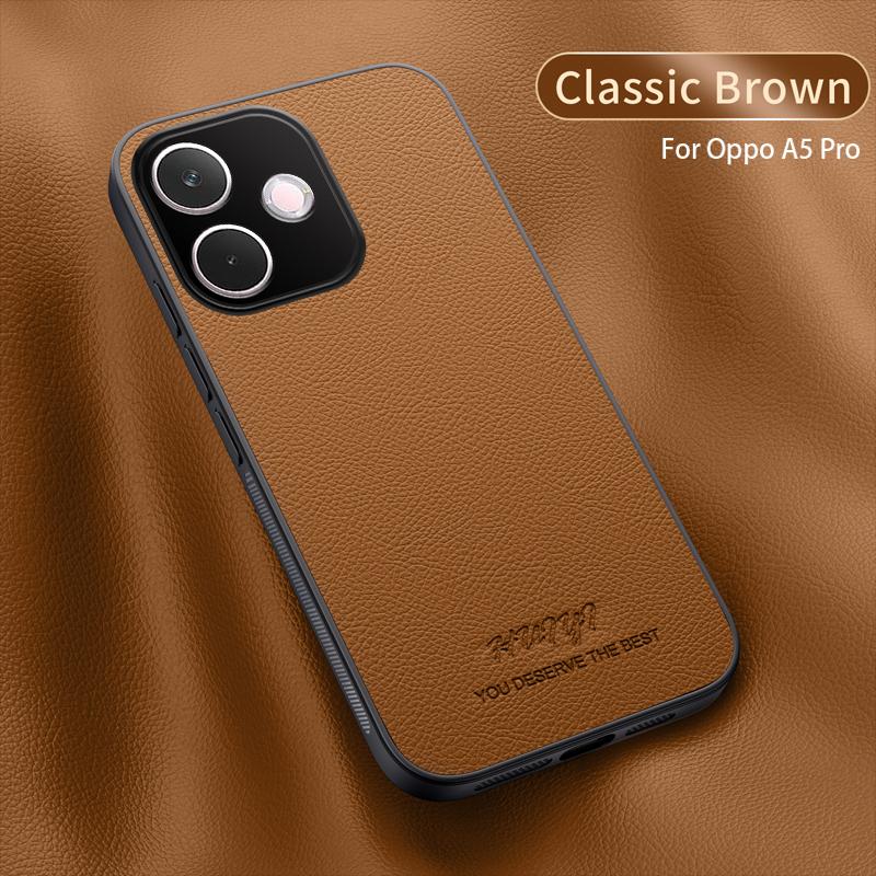 Luxury Business Leather Soft Frame Magnetic Cover For OPPO A5 Pro OPPOA5Pro Phone Cases Capa