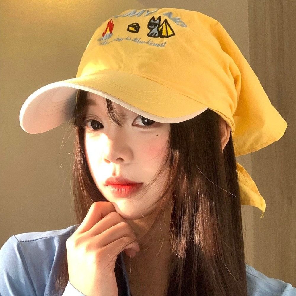 Cotton Headscarf Baseball Hat Sunshade Sunshade Baseball Cap  Hip Hop