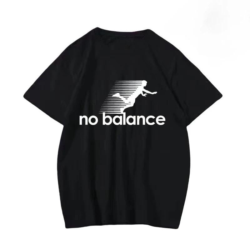 

No Balance Fashion Print T-shirt for Men in summer 2025 Casual fashion 100% cotton top Sporty breathable clothing S