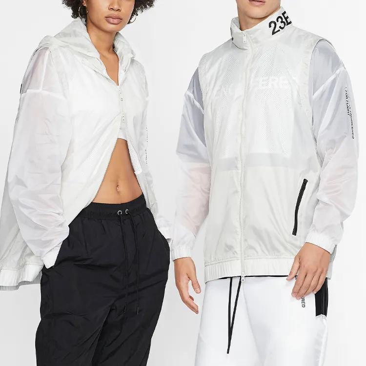Jordan Jackets Unisex White Stand Collar Thin Other (Unisex) Jackets AT9776 100