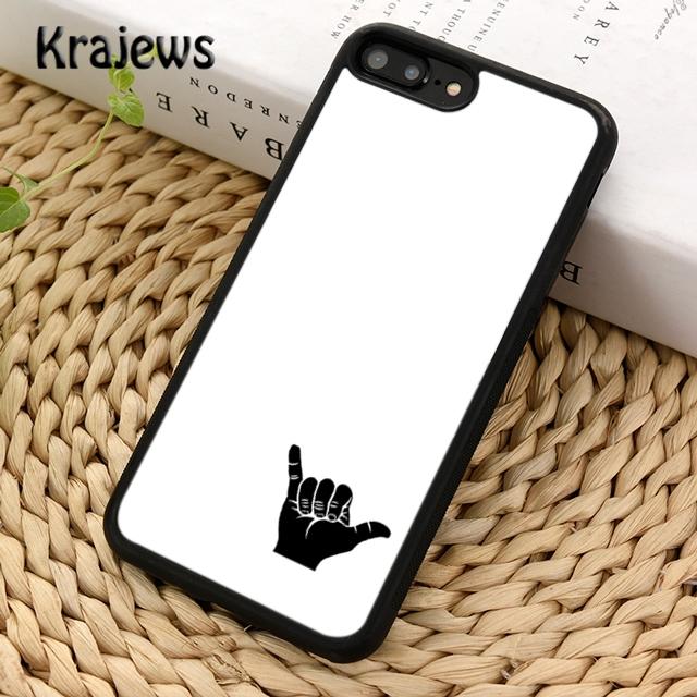 Krajews Surfer Surf Hang Loose Shaka Phone Case Cover For iPhone 17 Air 16 15 14 plus 11 12 13 pro max coque Fundas