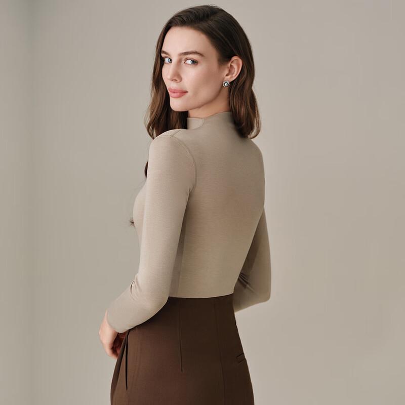 Embry Form Women's Comfortable High-Neck Base Layer Top EDW0489