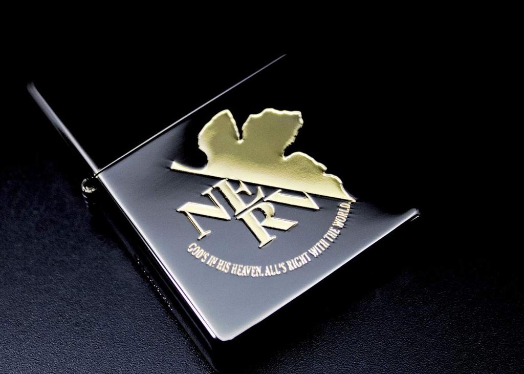 ZIPPO Lighter Neon Genesis Evangelion NERV Black Gold &