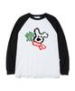 ESCAPEFROM Winter Dog Print Long Sleeve Black