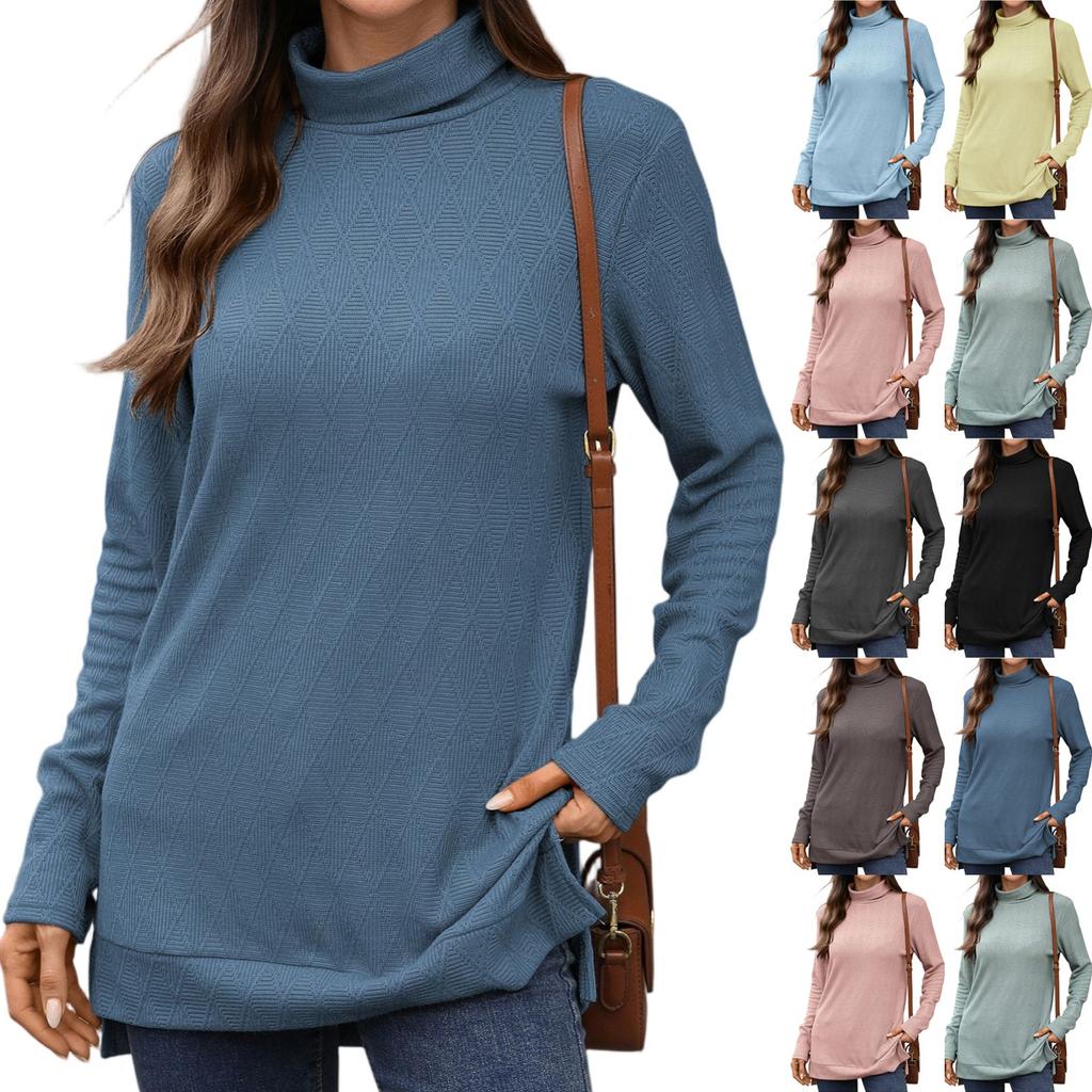 Women's T-Shirt Vintage Floral Print Round Neck Loose Long Sleeve Mid-Length Thumb Leak Top