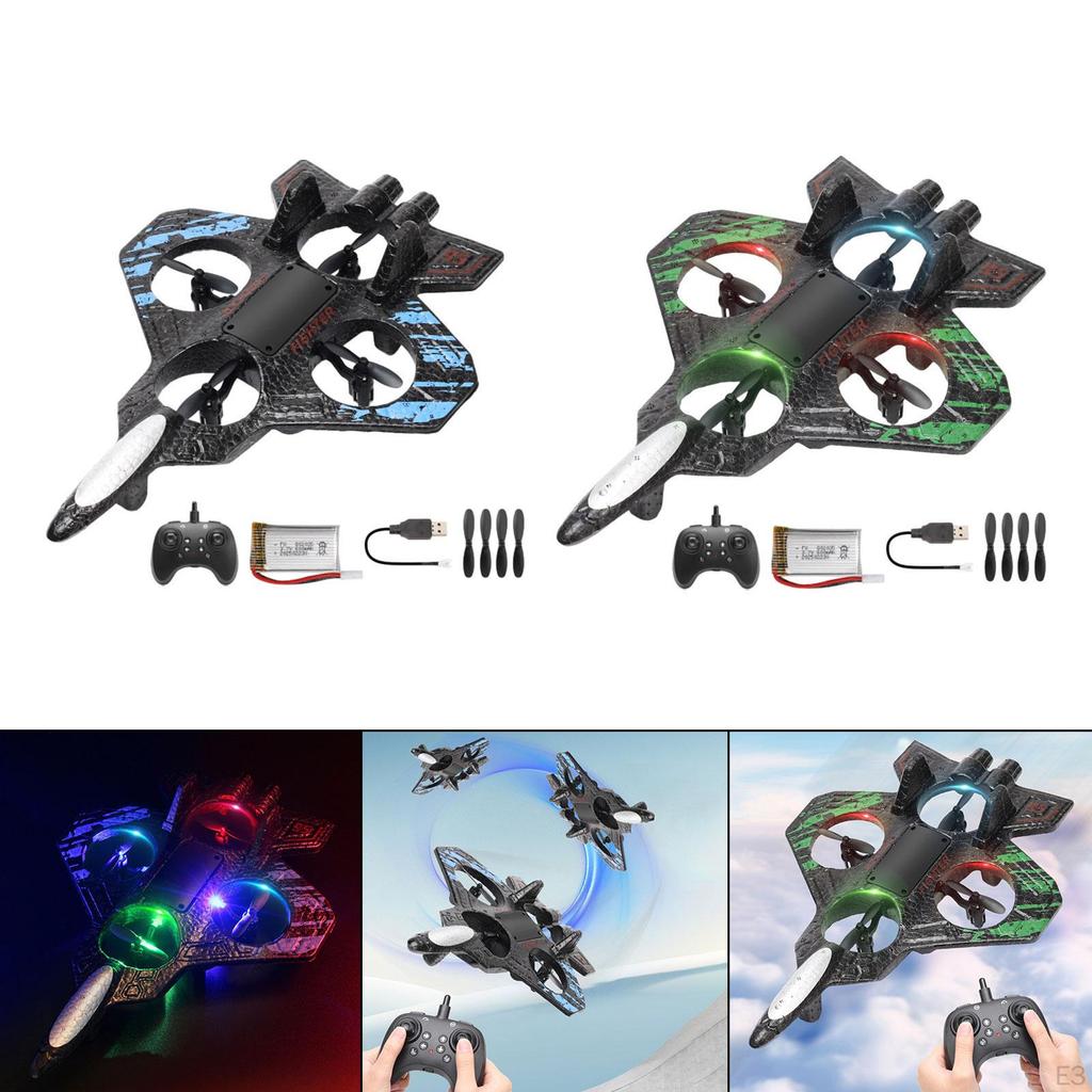Fixed Wing RC Foam Aircraft with Colorful Lighting Easy to Operate for Beginners