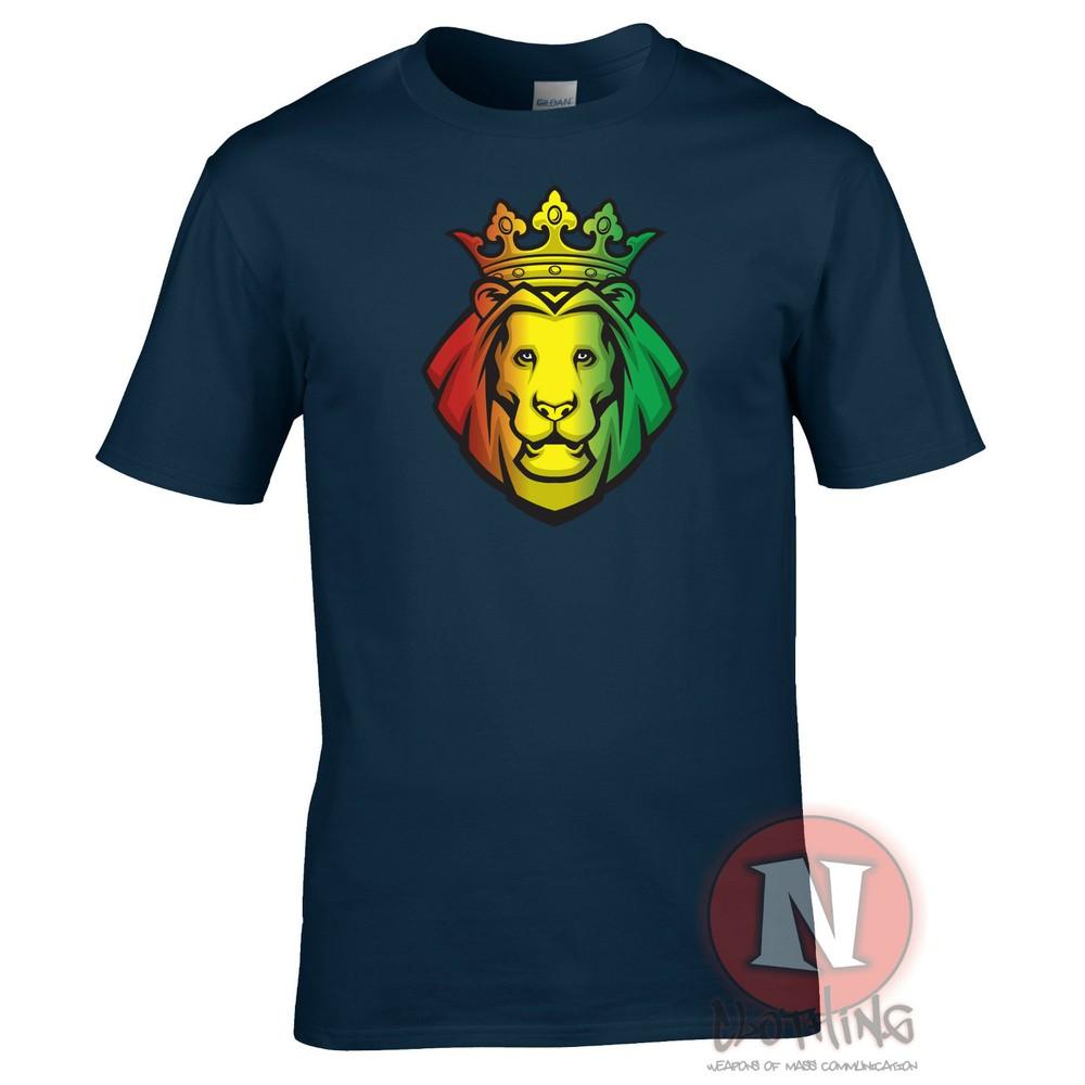 Reggae Lion Printed TShirt Rasta Skank Dub Dancehall Bob Marley Peter Tosh S