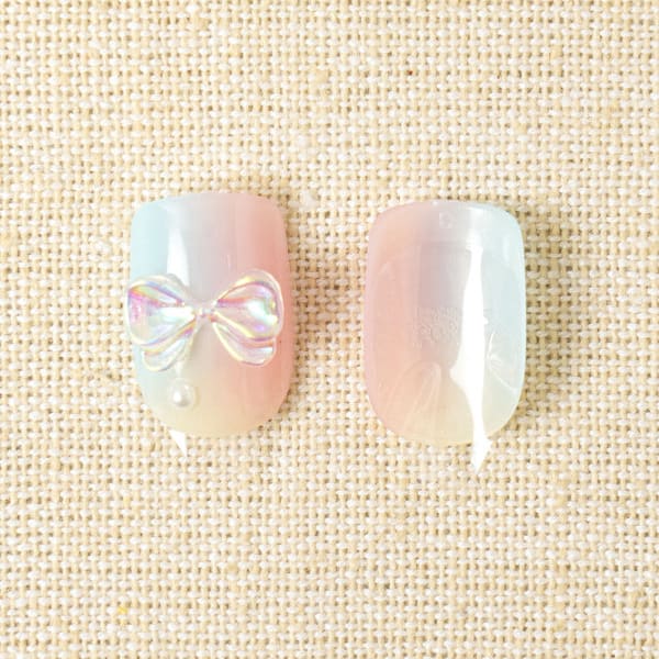 Too Cool For School Real Wear Nail Tips Round Square Cotton Candy