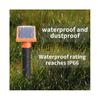 (2pcs) Solar Ultrasonic Animal Repeller Built-in LED Light buzzer Pulse Drive Away Moles Snakes Repellent For Garden Farm Orchard