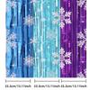 Snowflake Pattern Rain Curtain 1x2m for Party Background Wall Hanging Decoration Suitable for Birthdays and Holiday Events