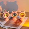 Tiktok Atmosphere Sunset Projection Lamp Rainbow Cat Ear Night Light Sunset Light Bedroom Room Background Wall Table Lamp