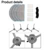 1 Set Main Side Brush Filter For Lydsto R1D Edge / For Roidmi Eve For Rook Svacuum Cleaner Accessories Kits Replacement Parts