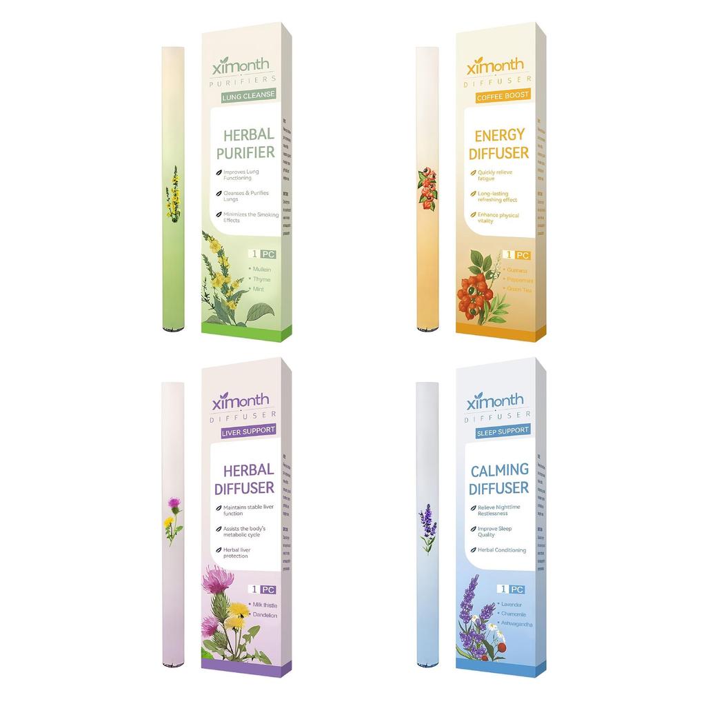 Purificatore Polmonare Erboristico Stick Detossificante Fegato Allevia Stanchezza da Guida Sonnolenza Menta Rinfrescante Olio Essenziale Barra Energetica