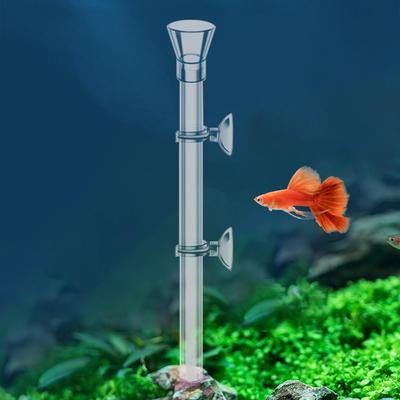 Aquarium Futterrohr Acrylbecken Betta Futterrohr Transparentes Garnelen Futterrohr und Futtertablett für Fisch Schildkröte