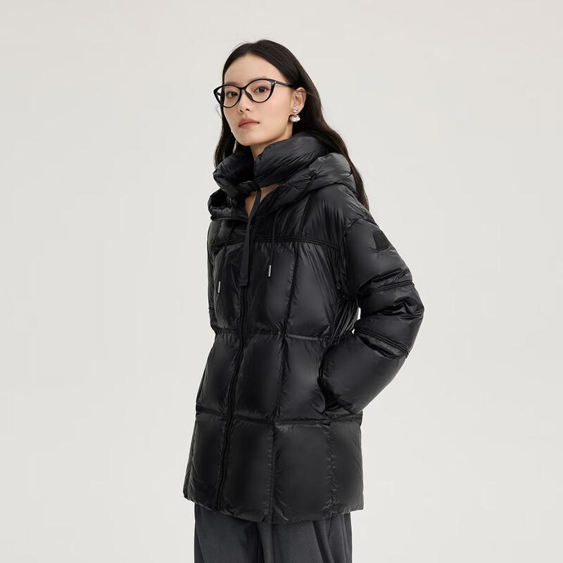 Ailaiyi Women's Hooded Down Jacket with Detachable U-Pillow