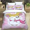 3D Printing Cartoon Lovely Hamtaro Bedding Set Duvet Cover Pillow Set Birthday Gift Children Quilt Cover Bedding Home Textiles