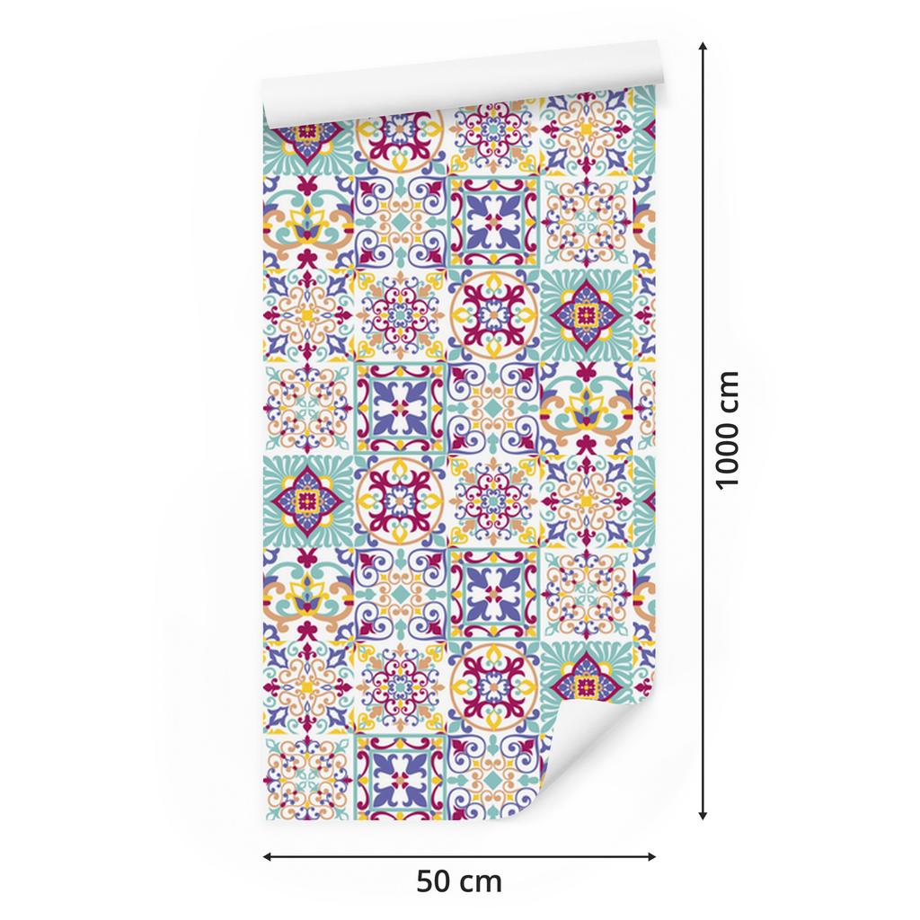 Wallpaper Wall and oriental mosaic for living room and bedroom 50x1000