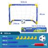 Indoor Mini Folding Football Soccer Ball Goal Post Net Set Pump Kids Sport Outdoor Home Game Toy Child Birthday Gifts Plastic