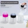 Nail Art Press Pump Bottle Leakproof Design Easy Press Dispensing For Home Diy Nail Care Salon Use