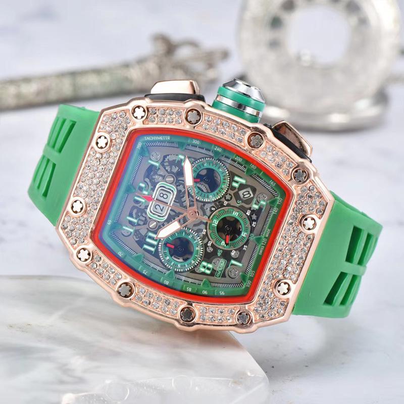 Barrel-Shaped Quartz Watch with Multifunctional Design and PU Strap
