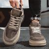 Men's Mid Top Board Shoes New Korean Fashion Trend Versatile Sports and Leisure Shoes Lightweight Outdoor Travel Shoes