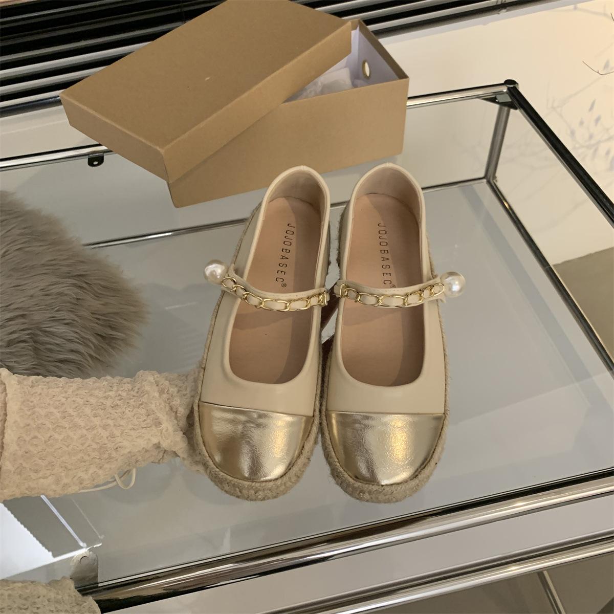 

Туфли Мэри Джейн в стиле сяосянфэн, рыбацкие туфли, новинка осени 2025 года, корейская версия, ретро, фея, толстая плоская подошва, круглый носок, с открытым верхом, одинарные туфли 40