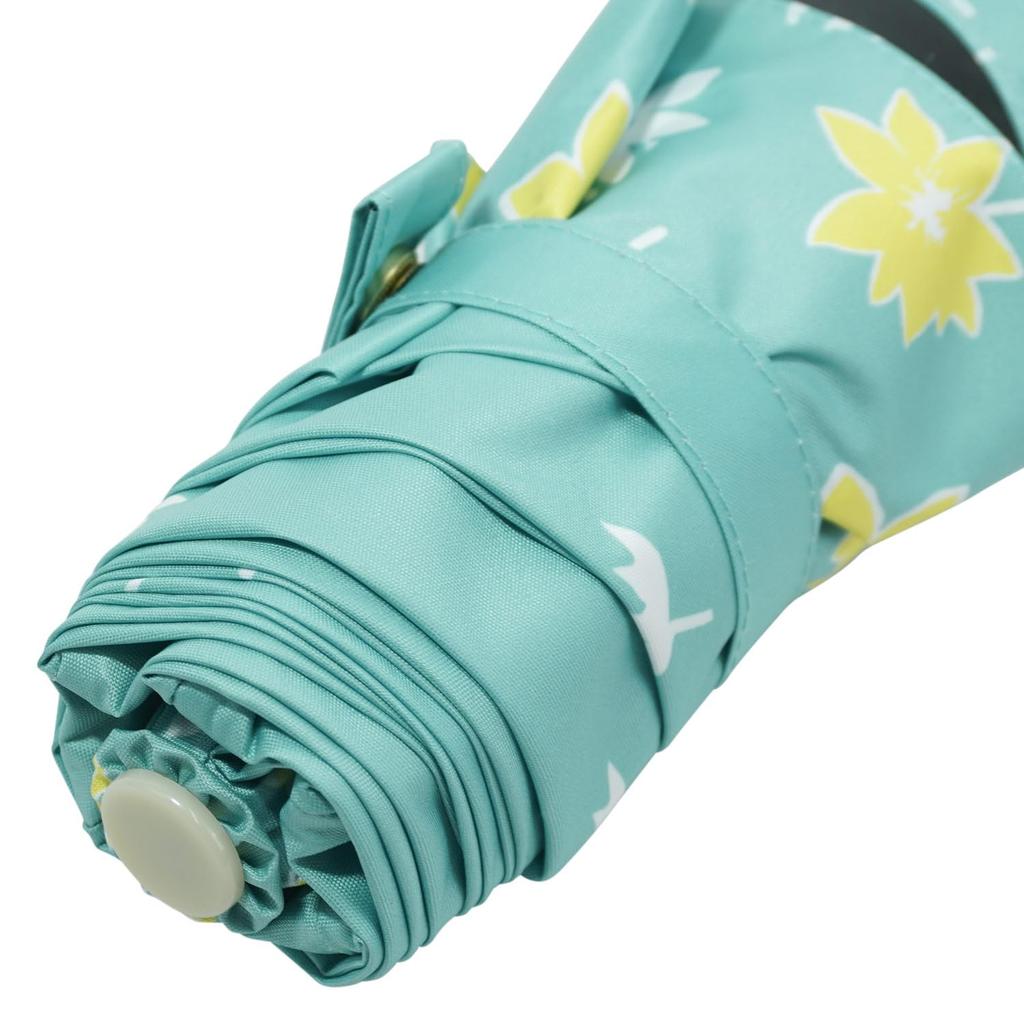 Moomin Folding Suitable for Sun and UV Suitable for Pink Umbrella, Rain, 51cm, 100% Protection, Lightweight, Compact, Water-Repellent, Heat-Shielding,