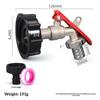 Brass Ibc Tank Valve Faucet With Lock 1/2 Inch Tonne Switch Adapter Zinc Alloy Water Tap For Ibc Tank Accessories